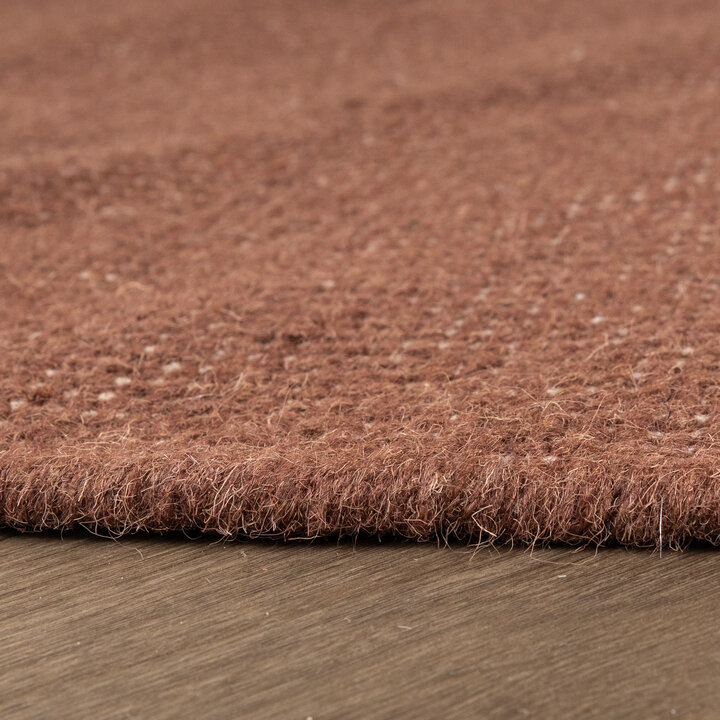 Rond wollen vloerkleed - Reno Bruin