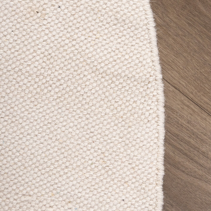 Rond wollen vloerkleed - Reno Creme