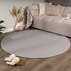 Rond wollen vloerkleed - Reno Grijs - thumbnail