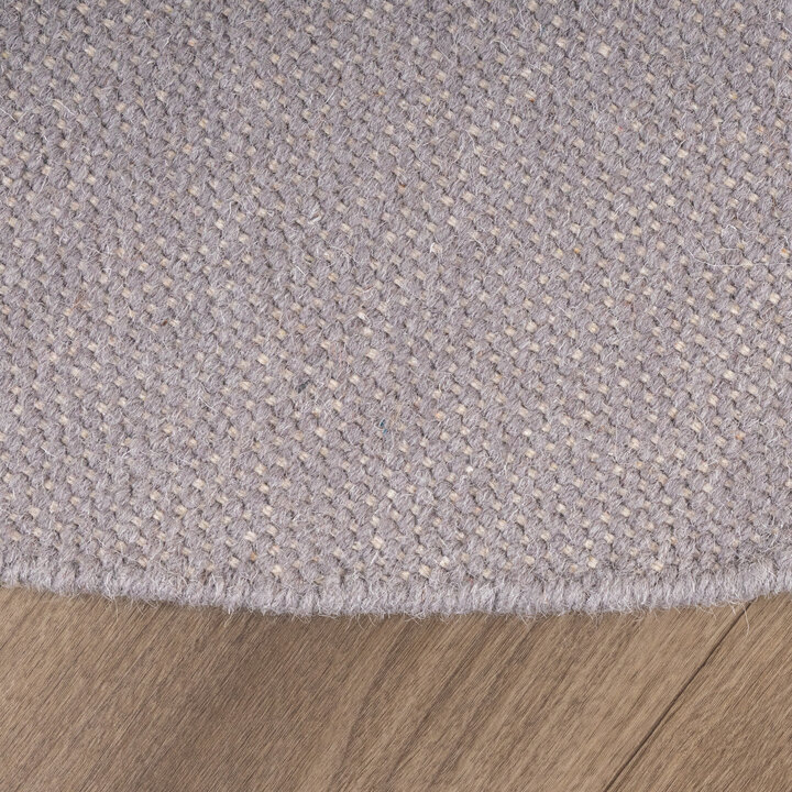 Rond wollen vloerkleed - Reno Grijs