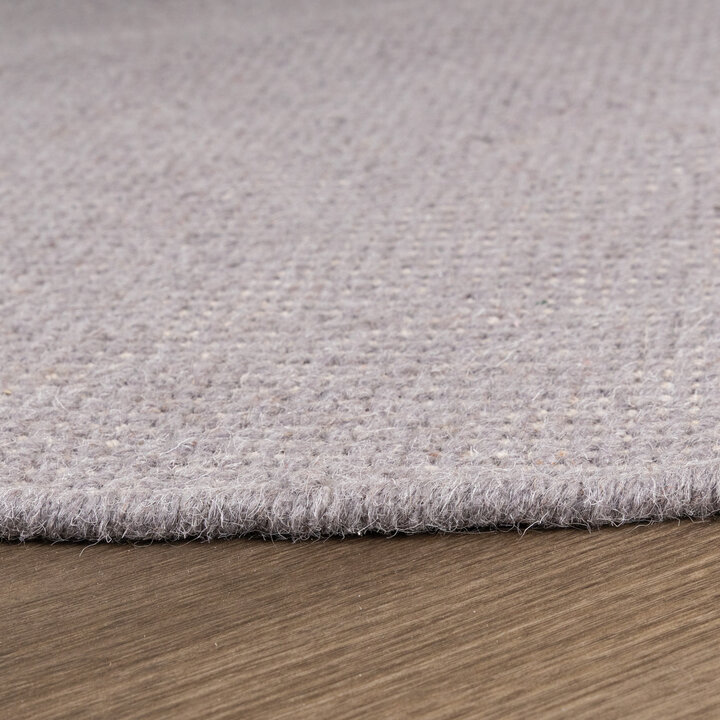 Rond wollen vloerkleed - Reno Grijs