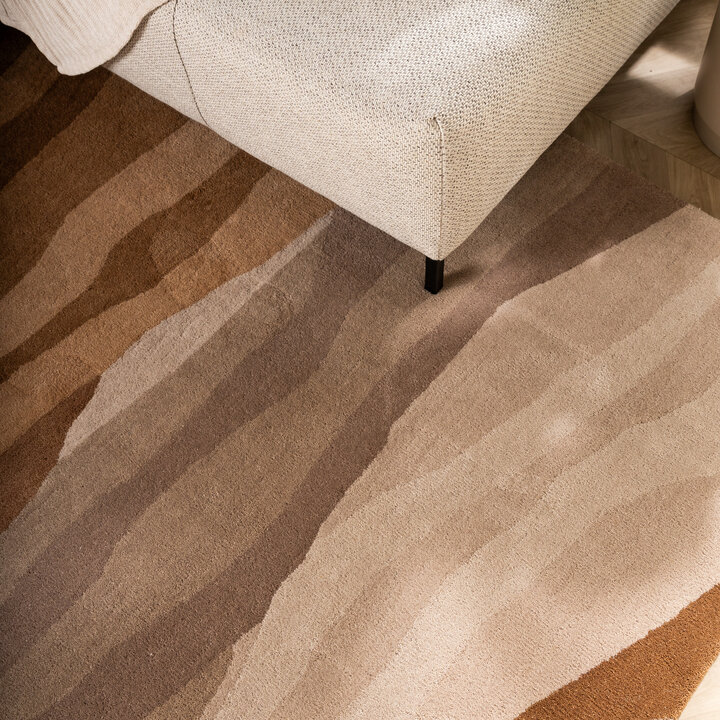 Wollen vloerkleed - Liora Bruin