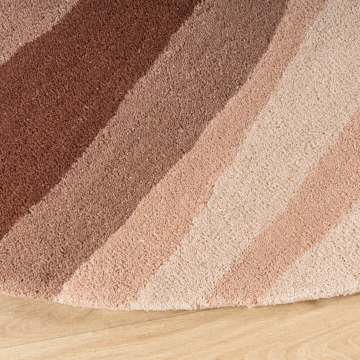 Rond wollen vloerkleed - Liora Roze