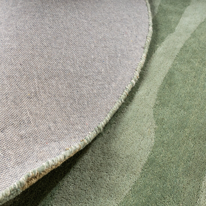 Rond wollen vloerkleed - Liora Groen