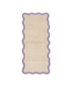 Wasbare loper - Hazy Lila/Creme