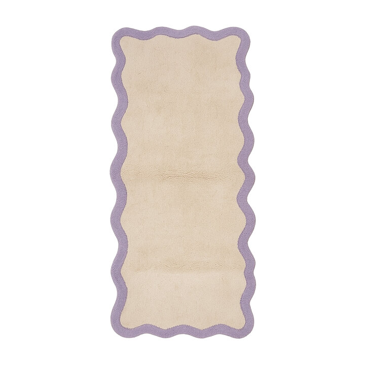 Wasbare loper - Hazy Lila/Creme