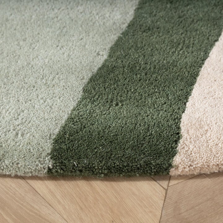 Rond wollen vloerkleed - Vienna Groen