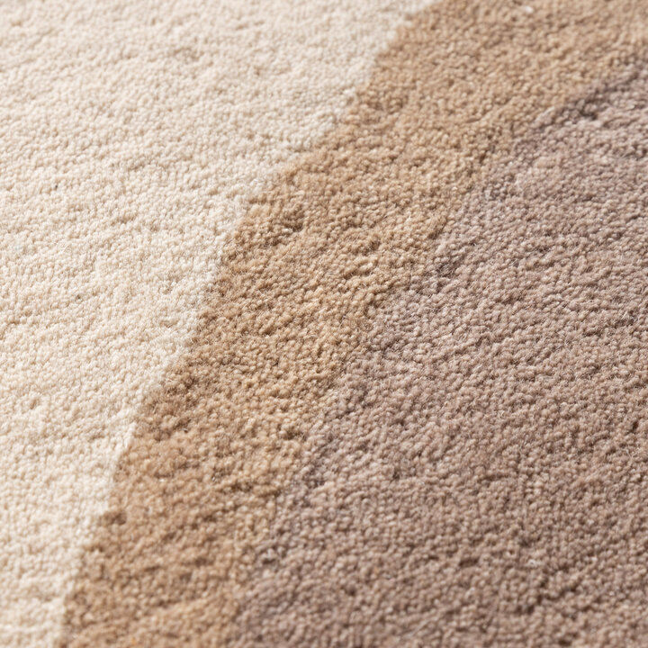 Rond wollen vloerkleed - Vienna Beige