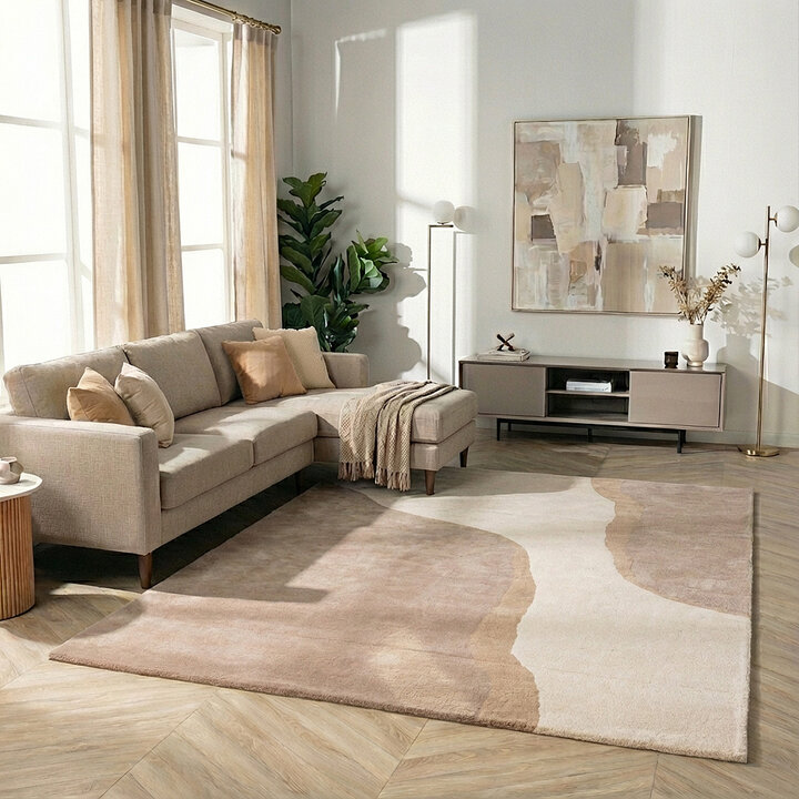 Wollen vloerkleed - Vienna Beige