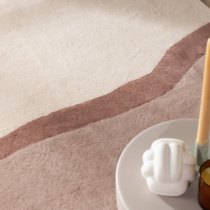 Wollen vloerkleed - Vienna Roze