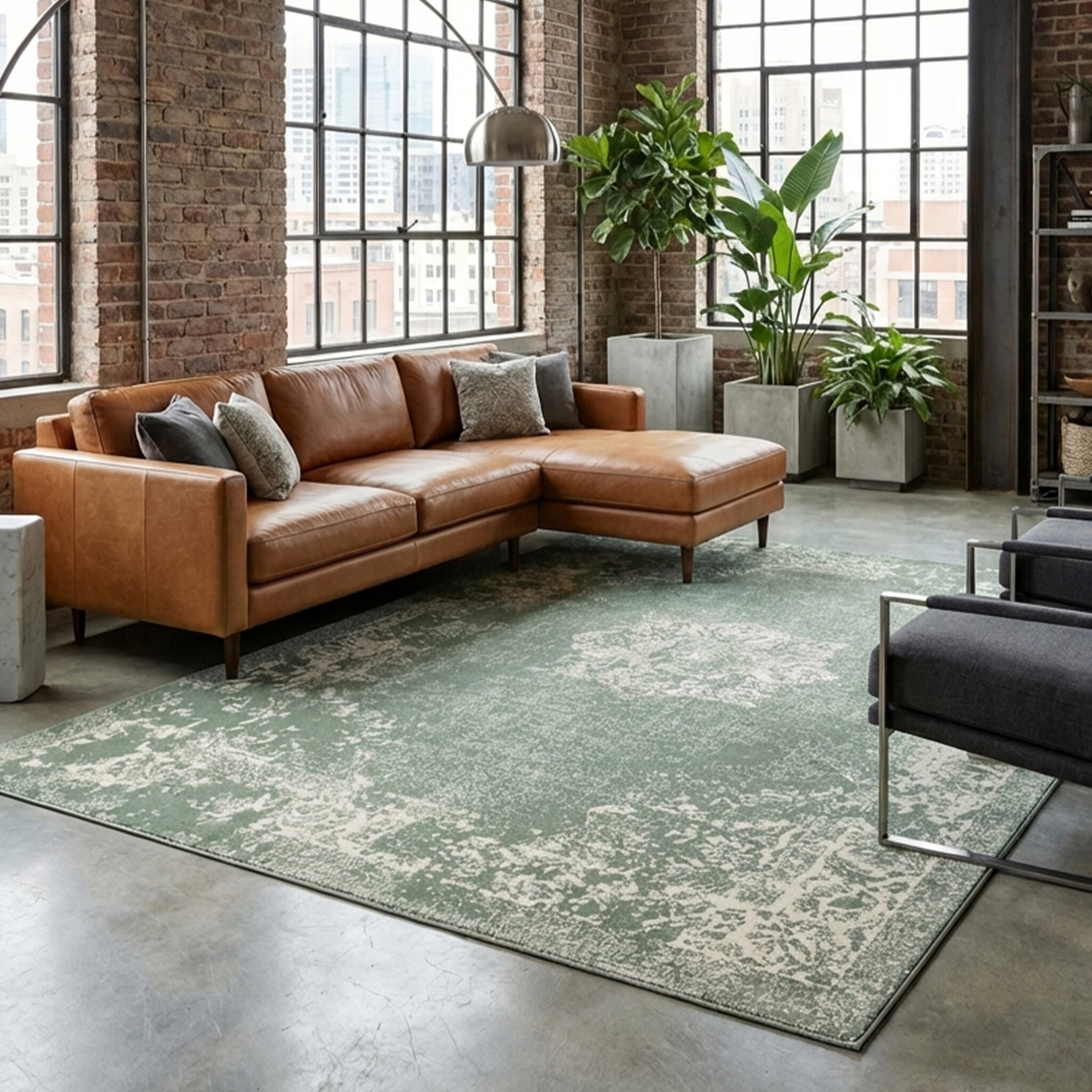 Vintage vloerkleed - Wonder Groen