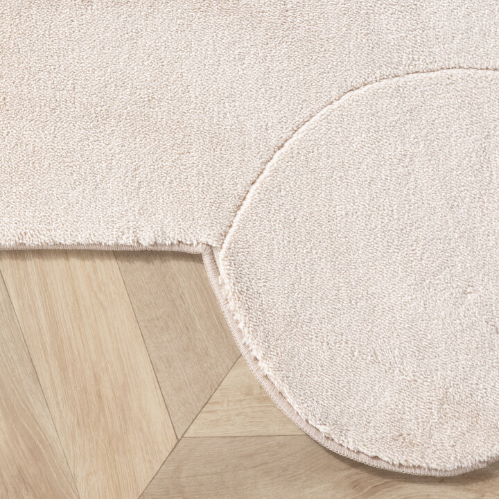 Wasbaar kindervloerkleed - Coco Auto Beige