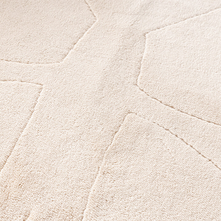 Wasbaar kindervloerkleed - Coco Vlinder Beige