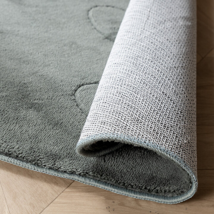 Wasbaar kindervloerkleed - Coco Aardbei Donkergroen