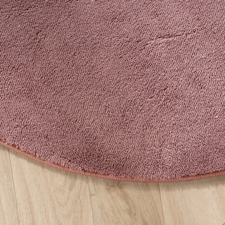 Wasbaar kindervloerkleed - Coco Peer Donkerroze
