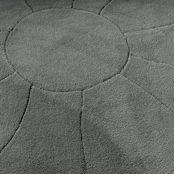 Wasbaar kindervloerkleed - Coco Bloem Donkergroen