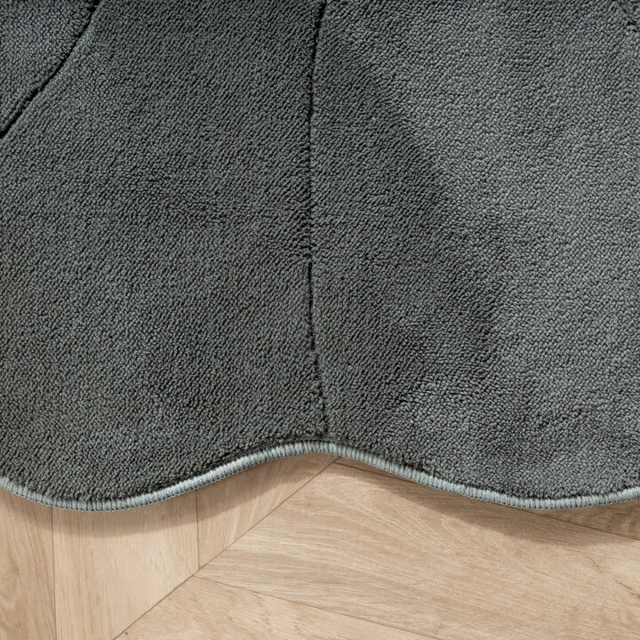 Wasbaar kindervloerkleed - Coco Bloem Donkergroen