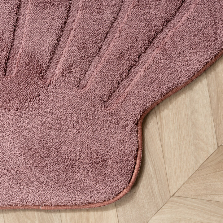 Wasbaar kindervloerkleed - Coco Schelp Donkerroze
