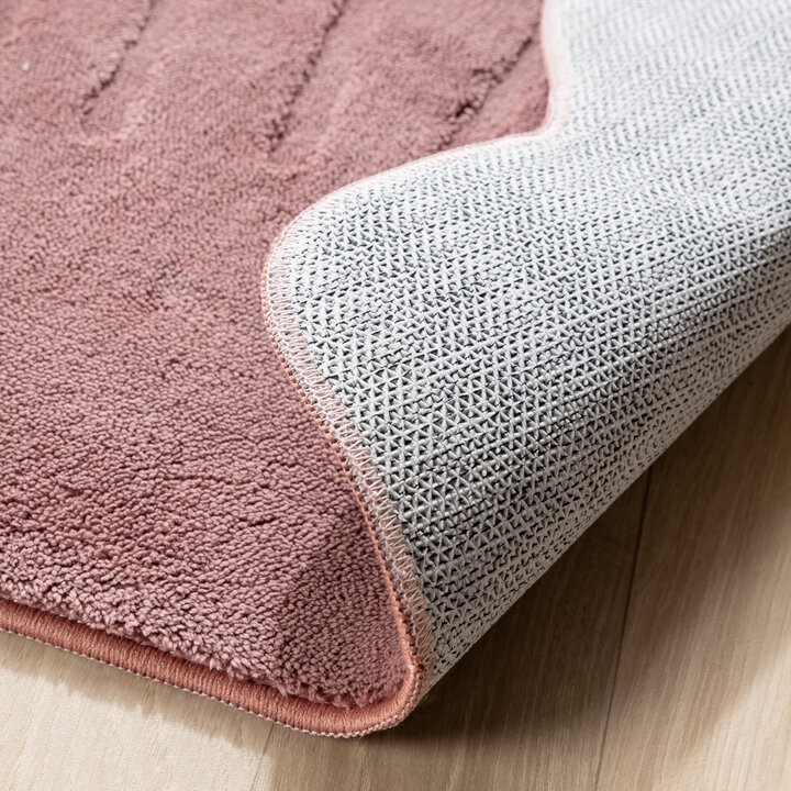 Wasbaar kindervloerkleed - Coco Schelp Donkerroze