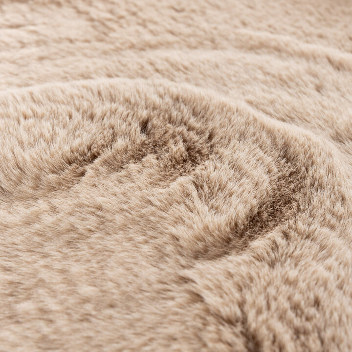 Rond Hoogpolig vloerkleed - Comfy Supreme Beige