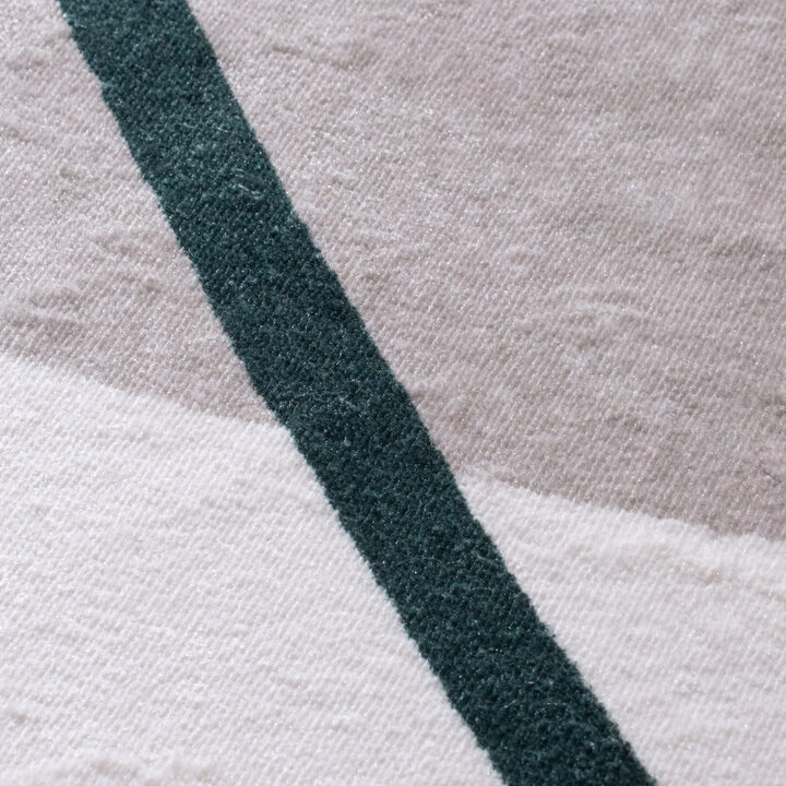 Organisch vloerkleed - Elyra Beige/Groen