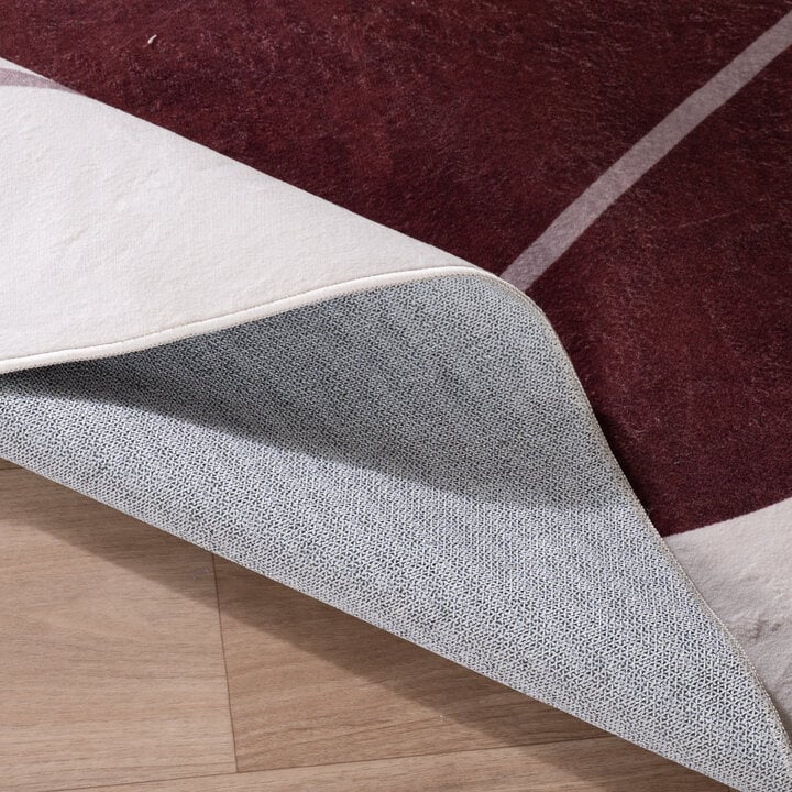 Organisch vloerkleed - Elyra Rood/Beige