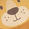 Rond wasbaar kindervloerkleed - Sammy Lion Bruin - thumbnail 2