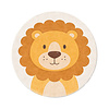 Rond wasbaar kindervloerkleed - Sammy Lion Bruin - thumbnail 1