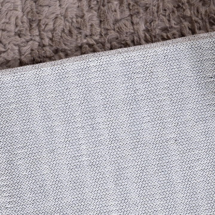 Rond fluffy vloerkleed - Bobby Grijs