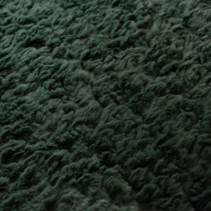 Rond fluffy vloerkleed - Bobby Groen