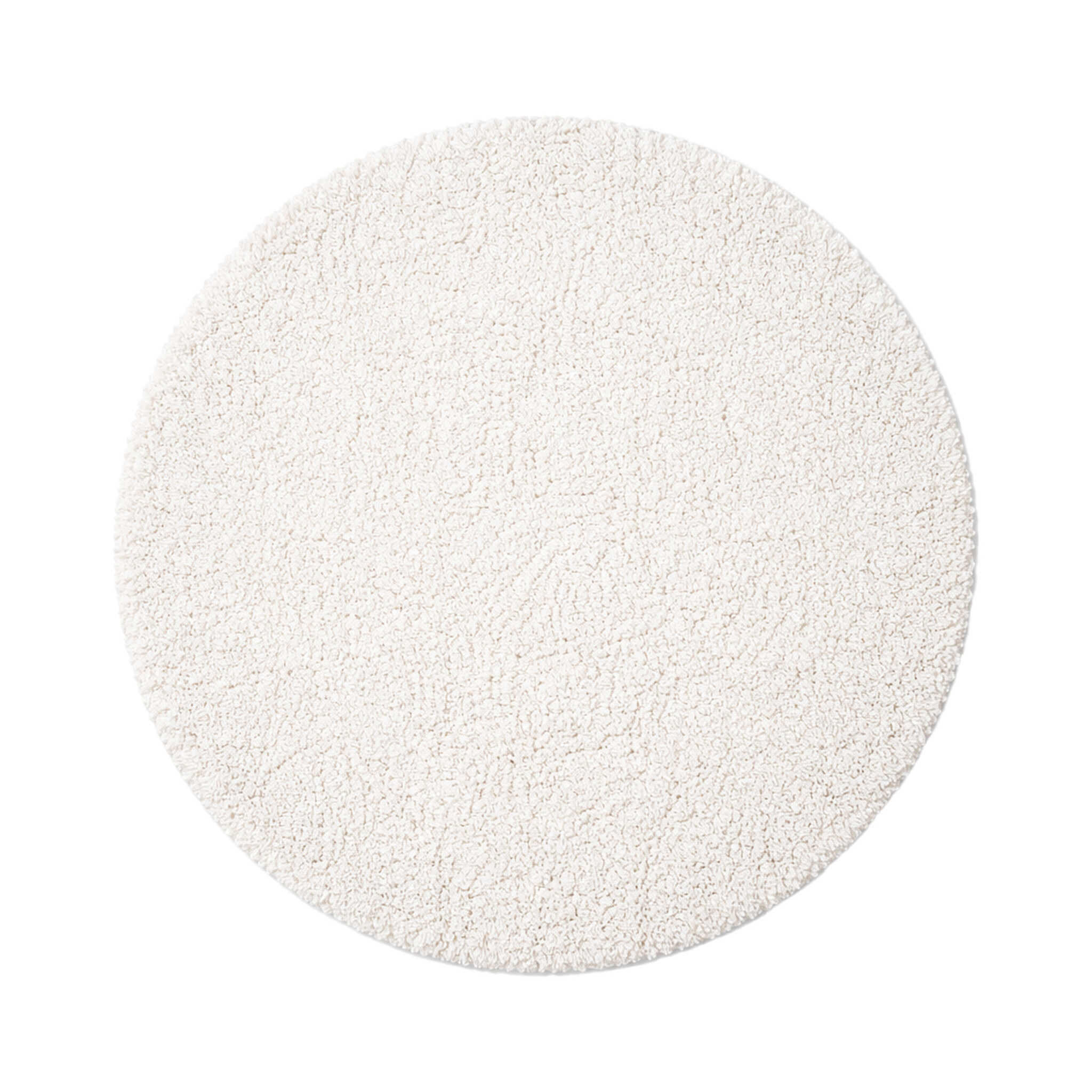 Rond fluffy vloerkleed - Bobby Wit - sfeer