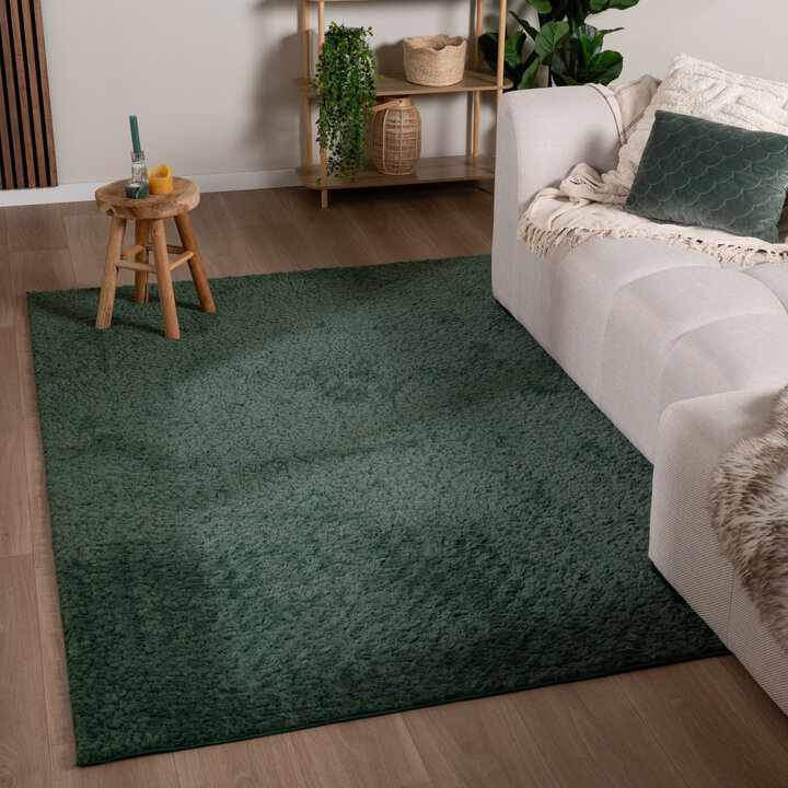 Fluffy vloerkleed - Bobby Groen