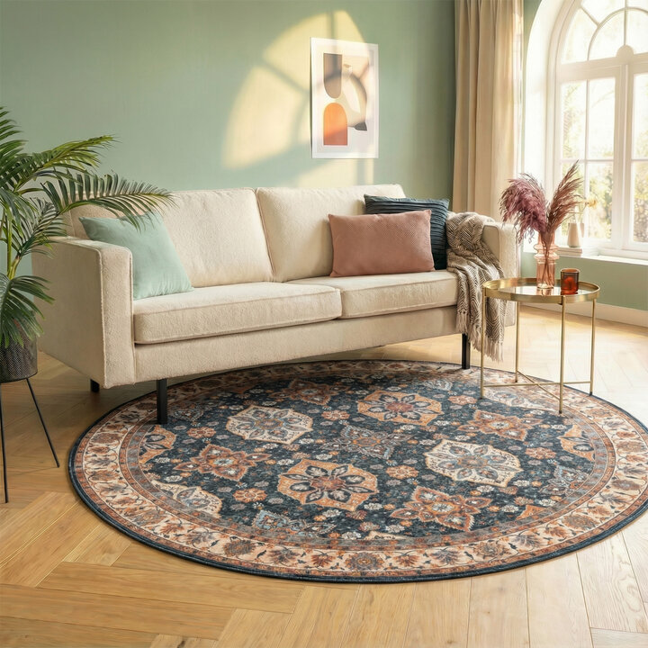 Rond vintage vloerkleed - Imagine Oriental Rustiek