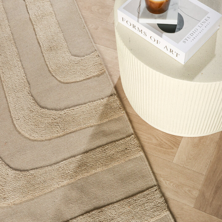 Wollen vloerkleed - Judith Lines Greige