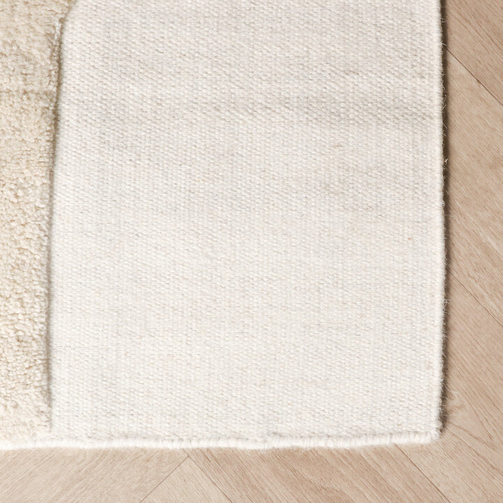 Wollen vloerkleed - Judith Lines Creme