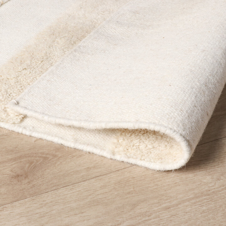Wollen vloerkleed - Judith Lines Creme