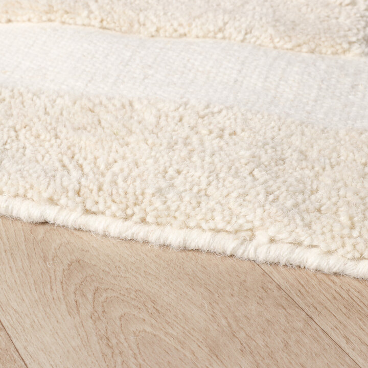 Wollen vloerkleed - Judith Border Creme