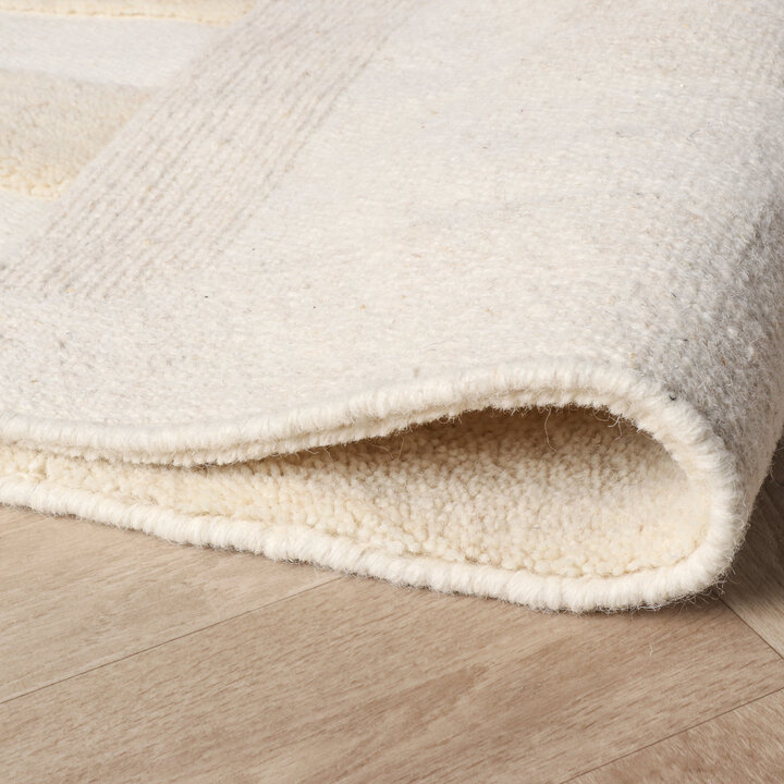 Wollen vloerkleed - Judith Border Creme