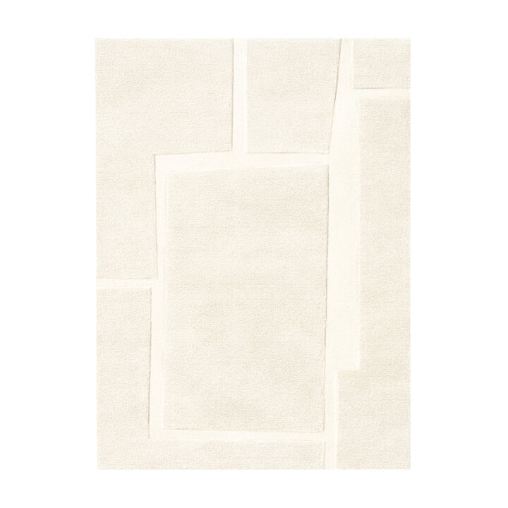 Wollen vloerkleed - Judith Pebble Creme