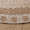 Rond katoenen vloerkleed - Nola Border Creme - thumbnail 5