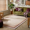 Katoenen vloerkleed - Nola Border Beige - thumbnail