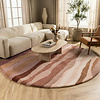 Rond wollen vloerkleed - Liora Roze - thumbnail