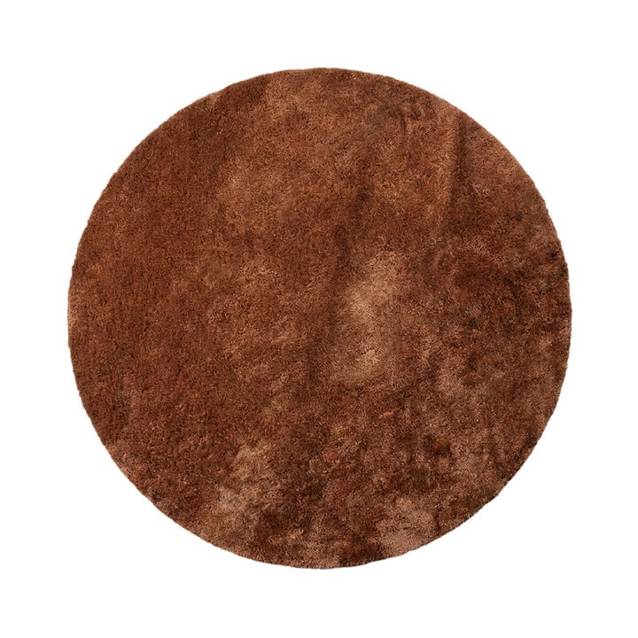 Rond wasbaar vloerkleed - Clean Roest