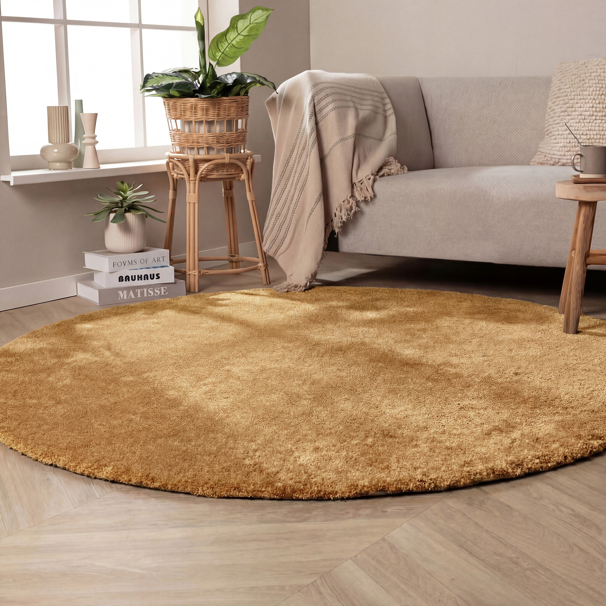 Wasbaar vloerkleed - Clean Goud