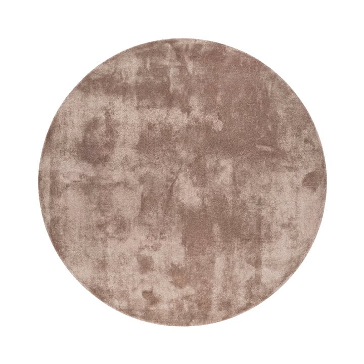 Rond wasbaar vloerkleed - Clean Bruin