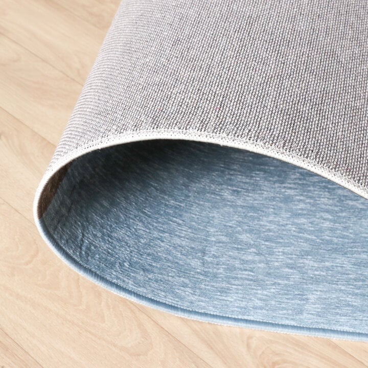 Geometrisch vloerkleed - Swing Circles Blauw/Bruin