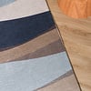 Geometrisch vloerkleed - Swing Waves Blauw/Bruin - thumbnail 2