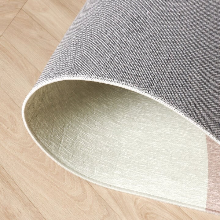 Geometrisch vloerkleed - Swing Shapes Blauw/Roze