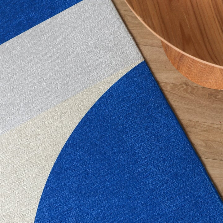 Geometrisch vloerkleed - Swing Shapes Blauw