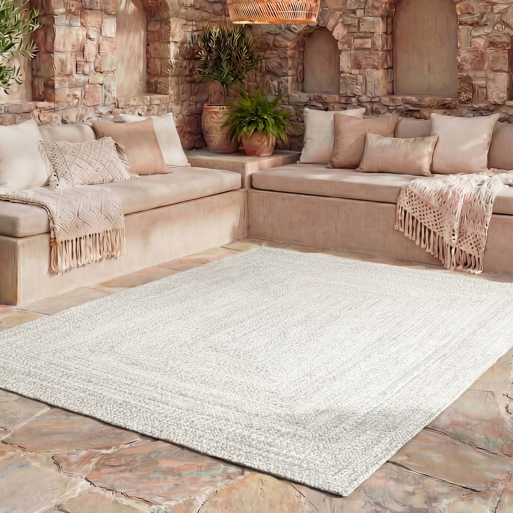 Binnen- & buitenkleed - Bali Wit